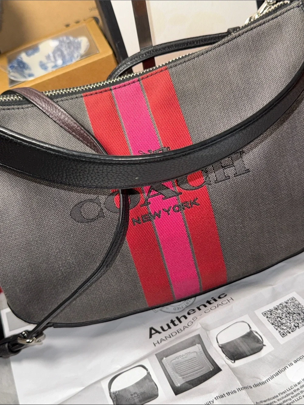 Coach canvas shoulder
